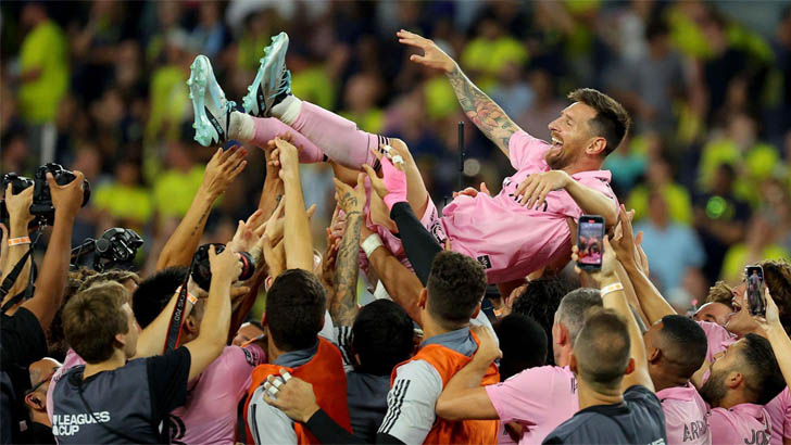 Messi's Miami made history by winning the match
